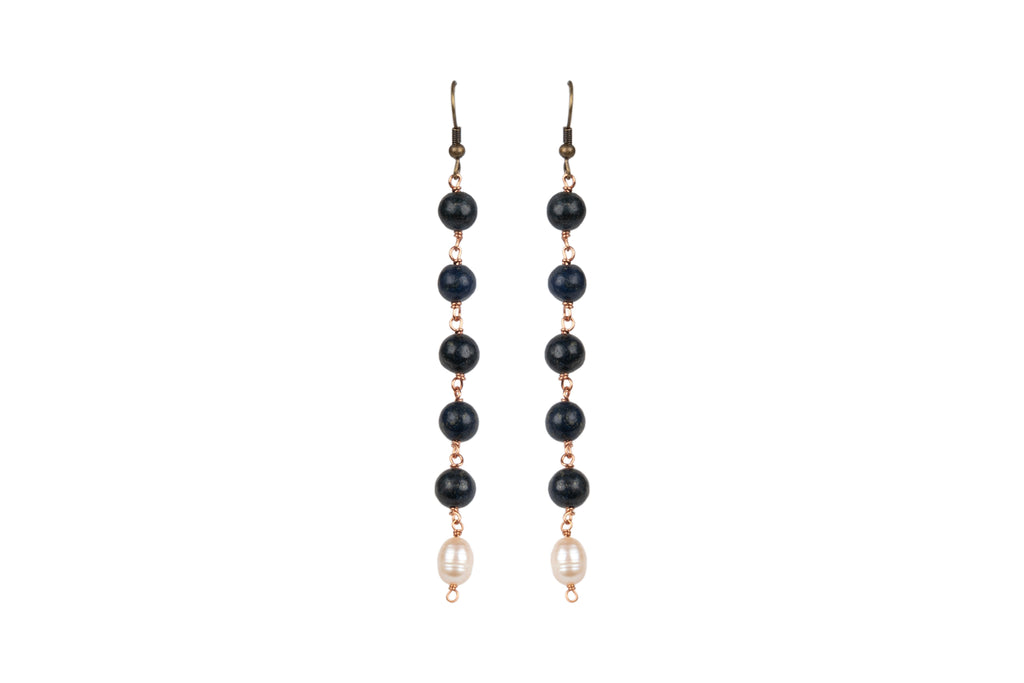 Pearl Drop Long Earring