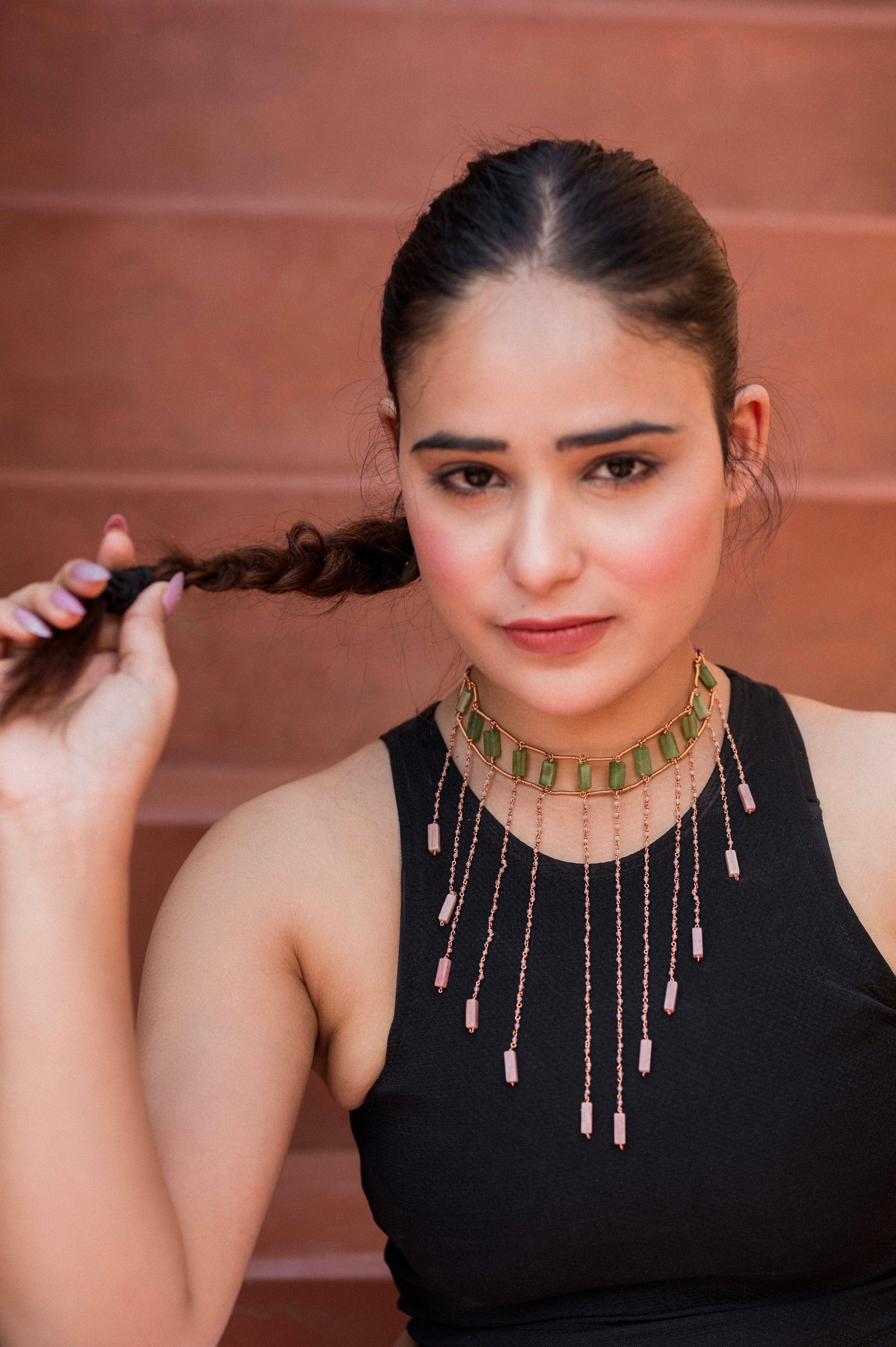 Rain Drop Choker Necklace