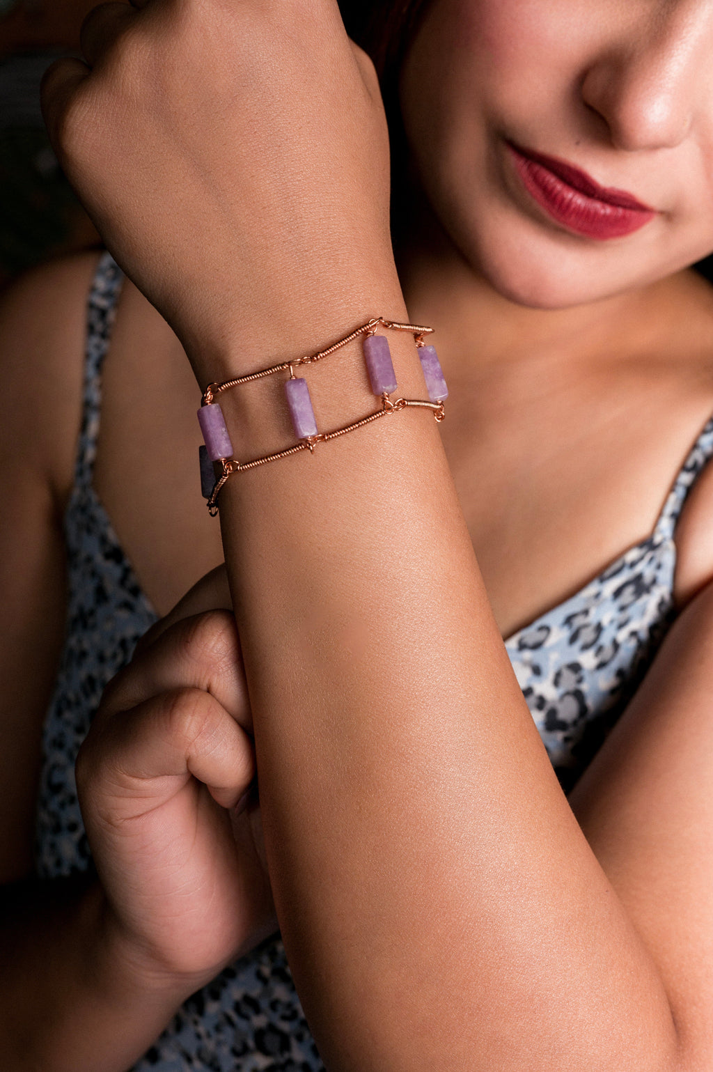 Violet stone Bracelet