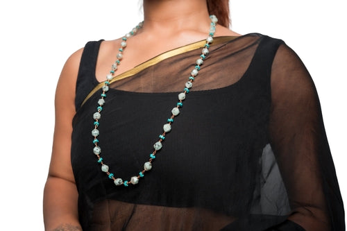 Kiwi Jasper Turquoise Long Necklace