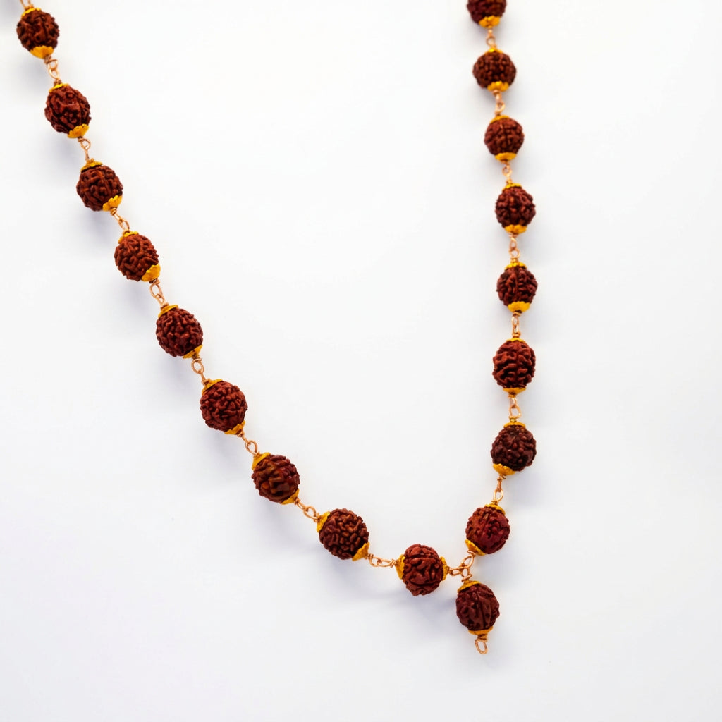 10mm cap Rudraksha Mala with 54 Beads - 25 pack