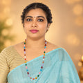 Handmade Cap Navaratna Beads Necklace