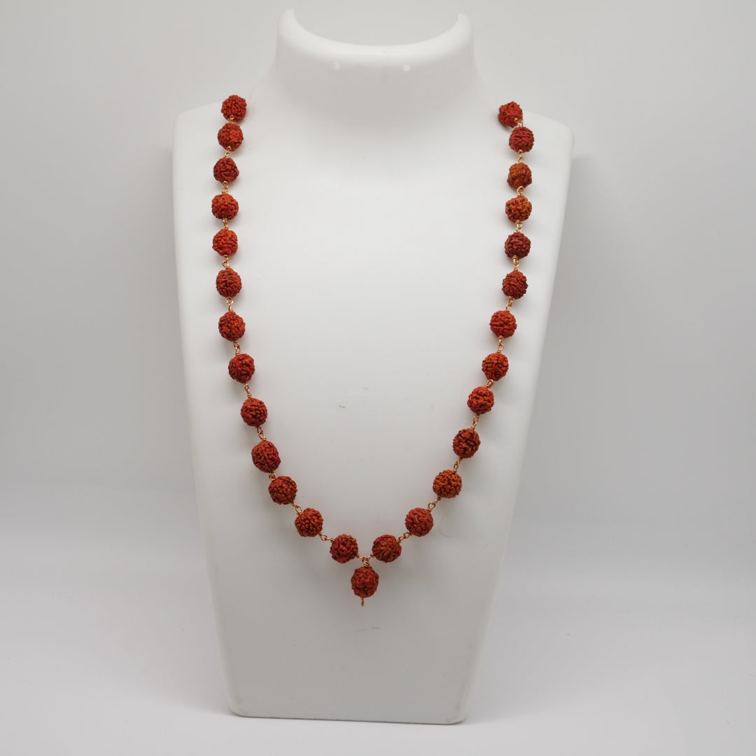 Handmade Rudraksha mala 10mm- 54 Beads - 25 Pack