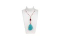Rose Baati Necklace with Turquoise Pendant