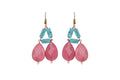 Torquise Pink Drop Earring