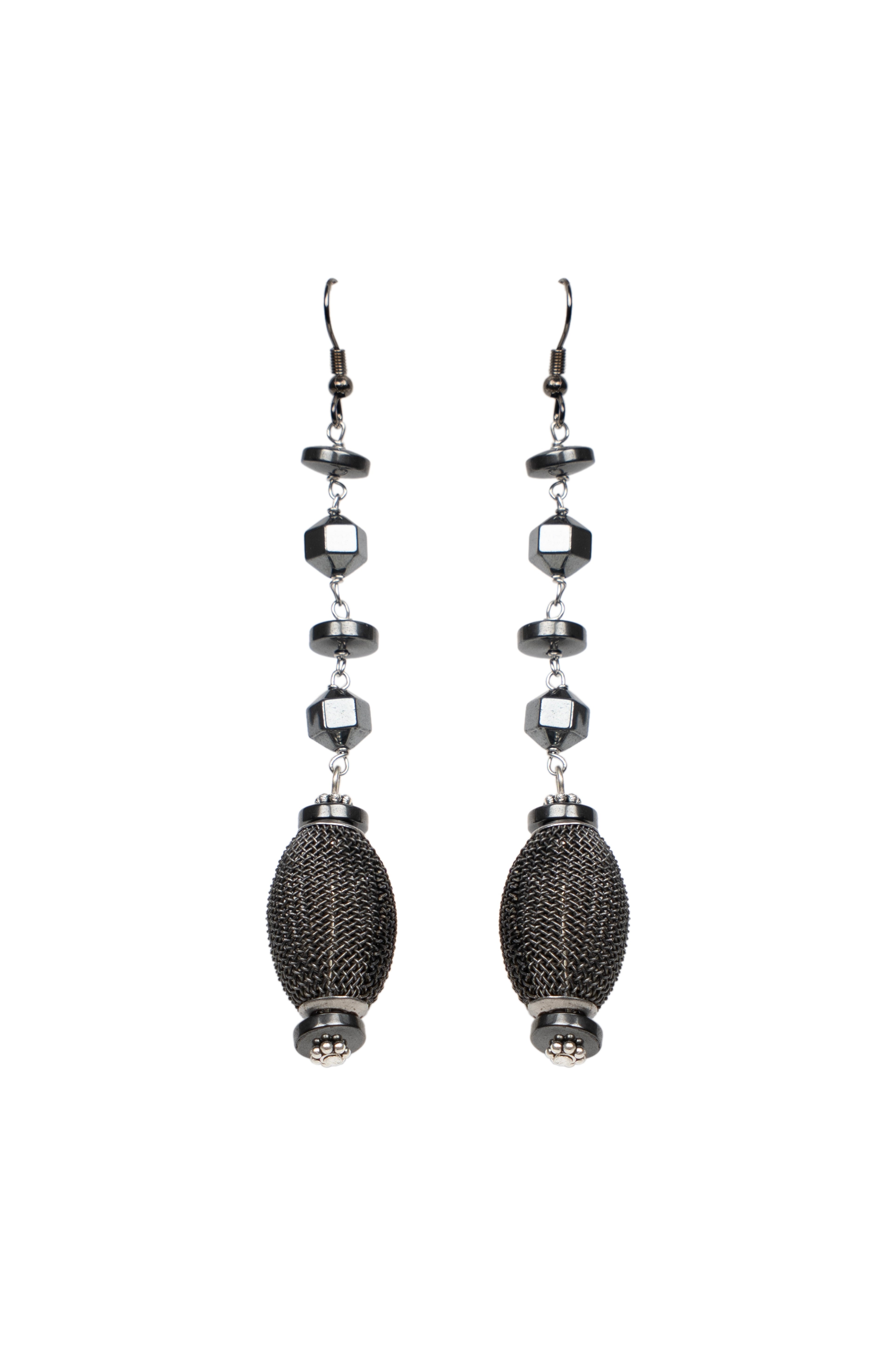 Hematite Mix Shape Drop Earring