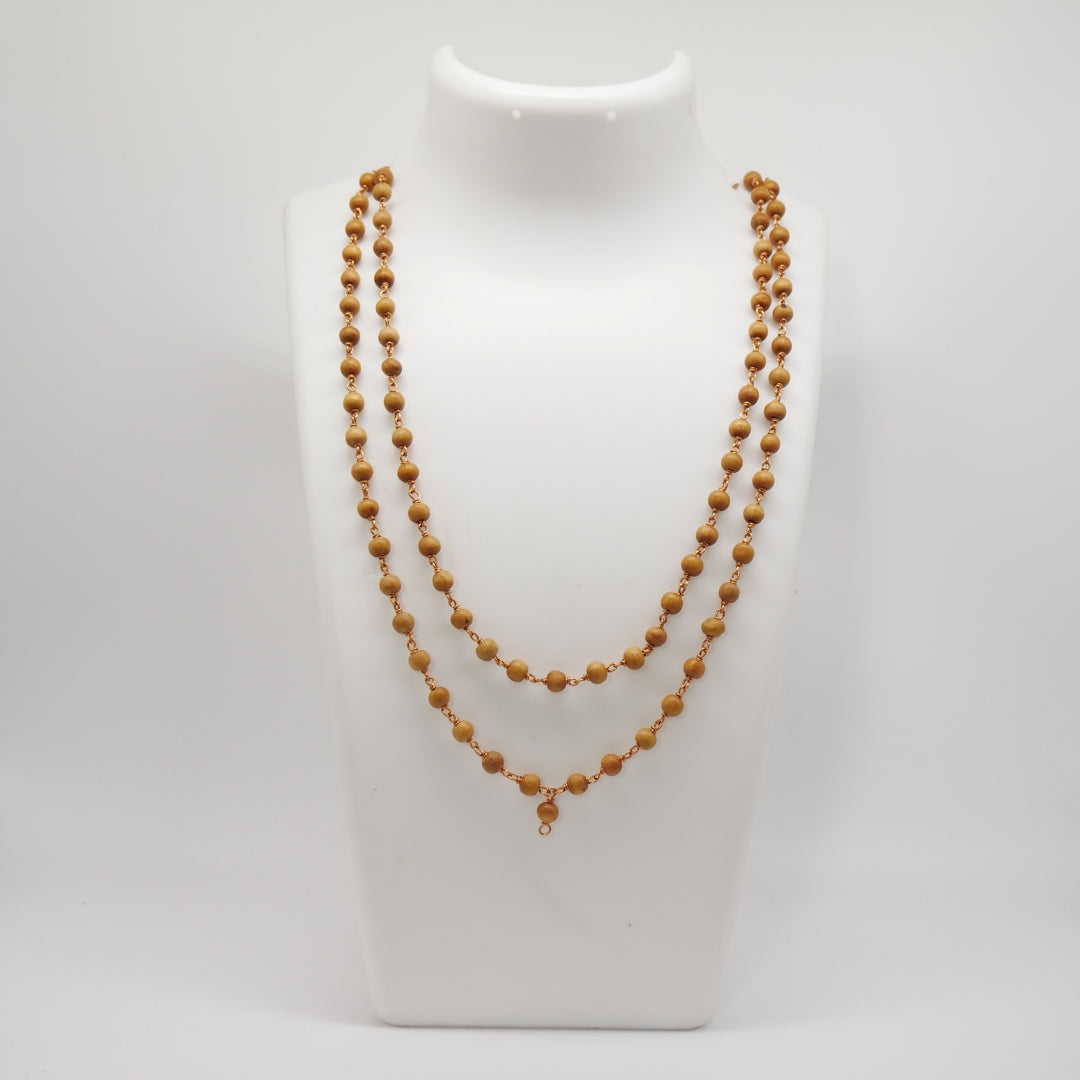 Handmade Indian Tulsi mala 8MM - 108 Beads - 25 mala Pack