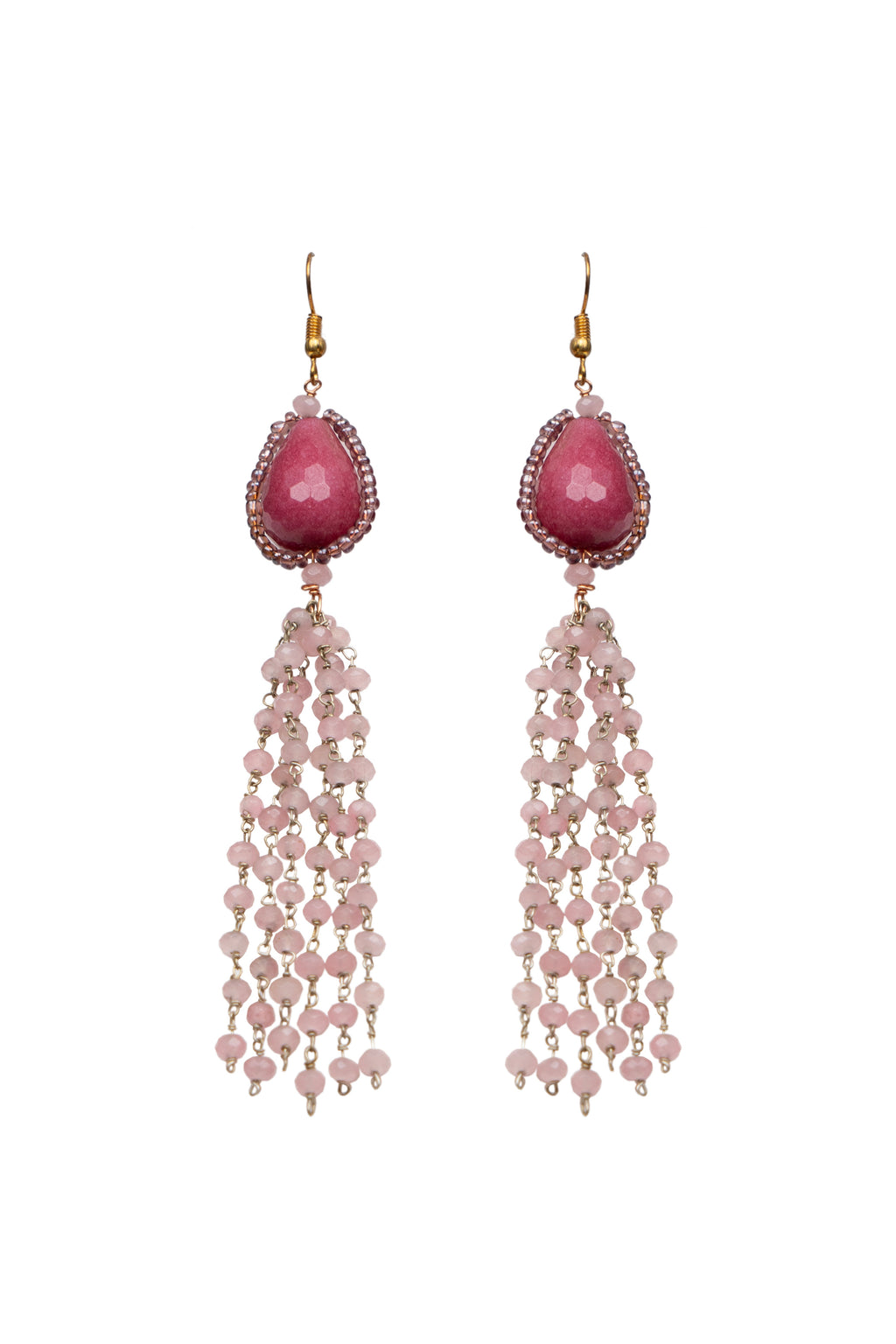 Rose Quartz Cocktail Earring