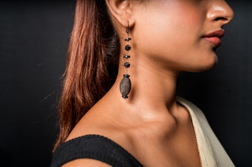 Hematite Mix Shape Drop Earring