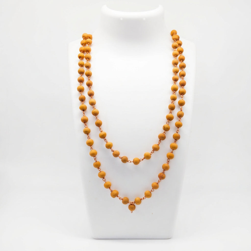 Handmade Yellow Tulsi Mala - 8mm 108 Beads - 25 mala pack
