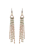 Glass Beads Curtain Earrings